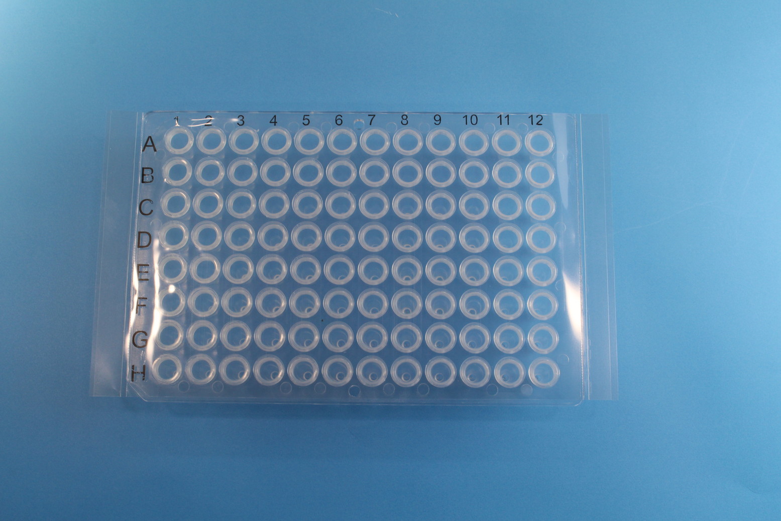 PCR, clear, film, sealing