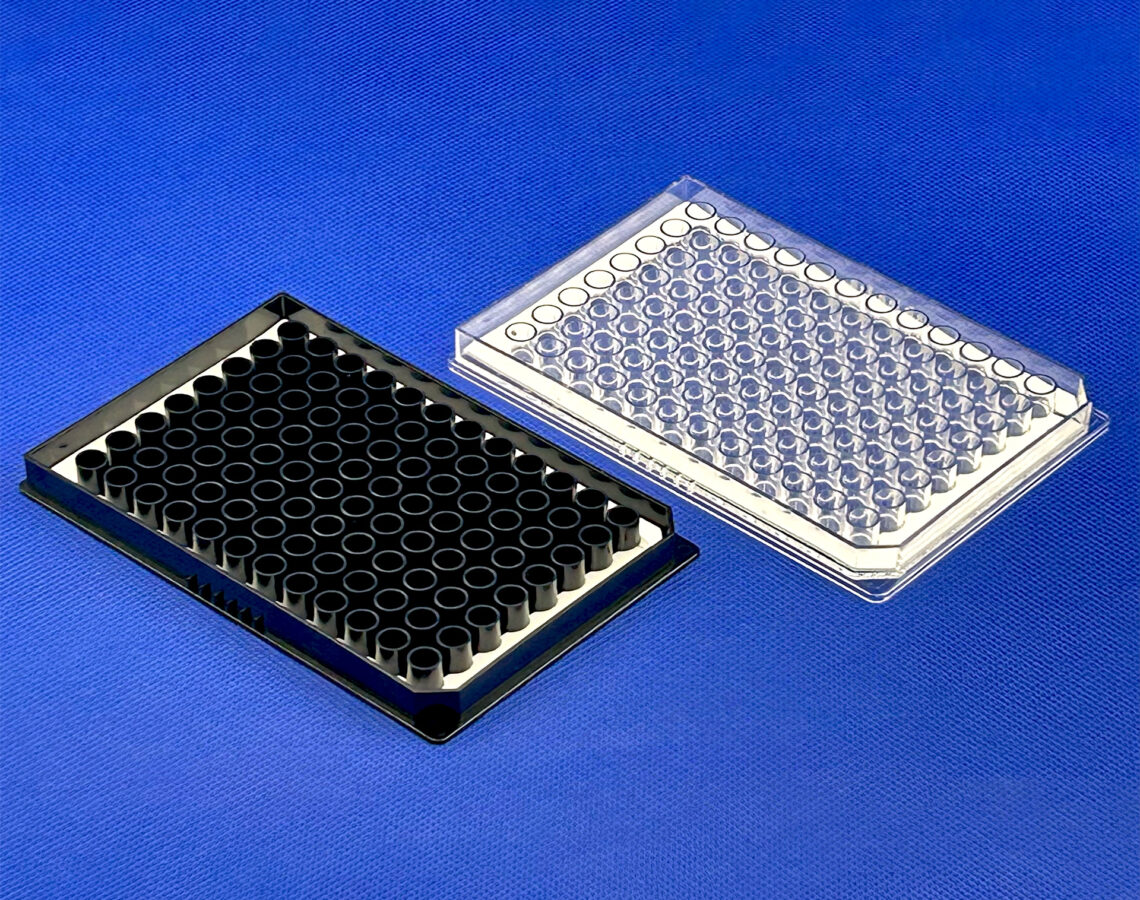 Low Edge Effect Plate Black & Clear